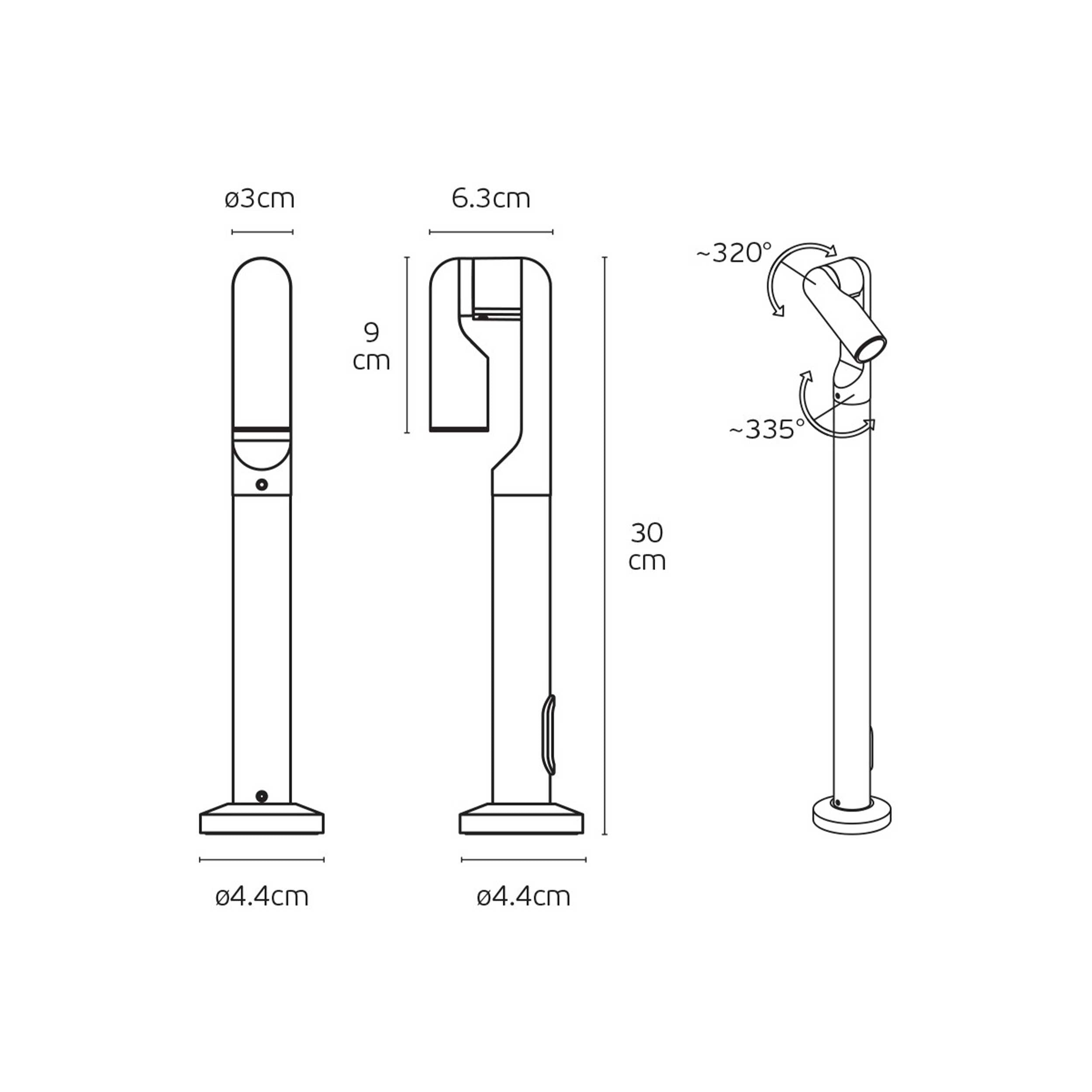 VK Light Lip LED oszloplámpa IP65