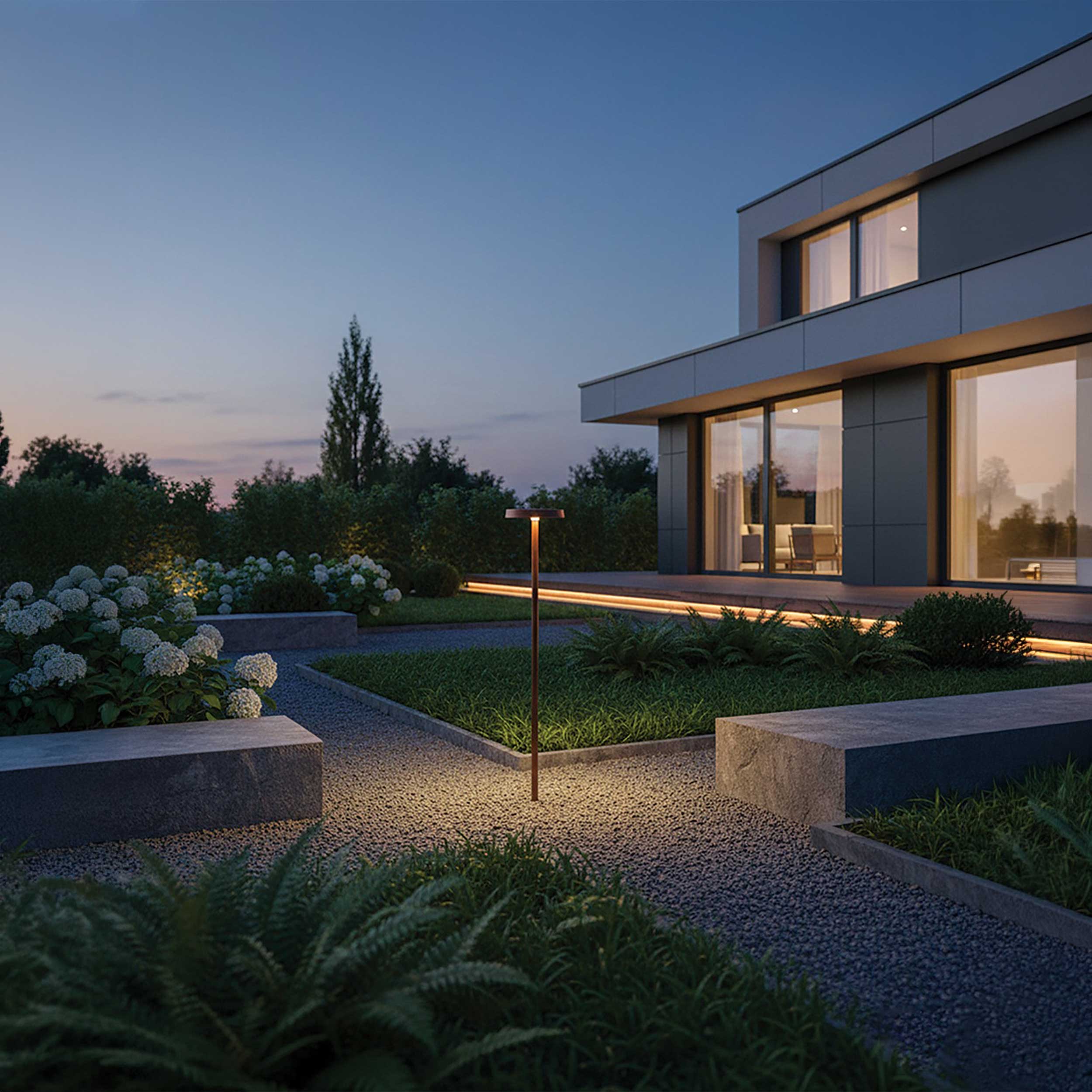VK Light Mush LED oszloplámpa, IP65-ös csatlakozóval