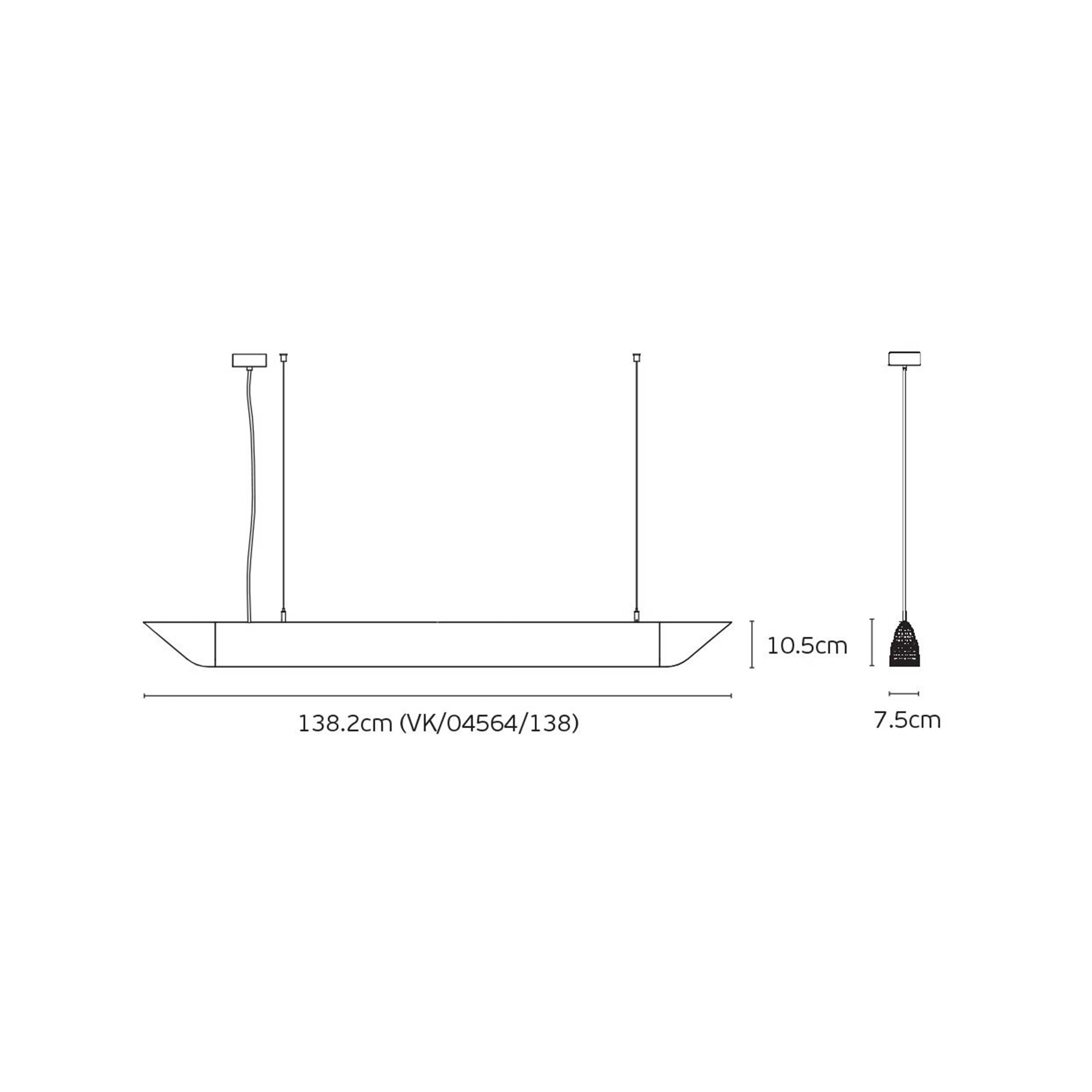 VK Light Mute Slim LED függesztett akusztikus lámpa
