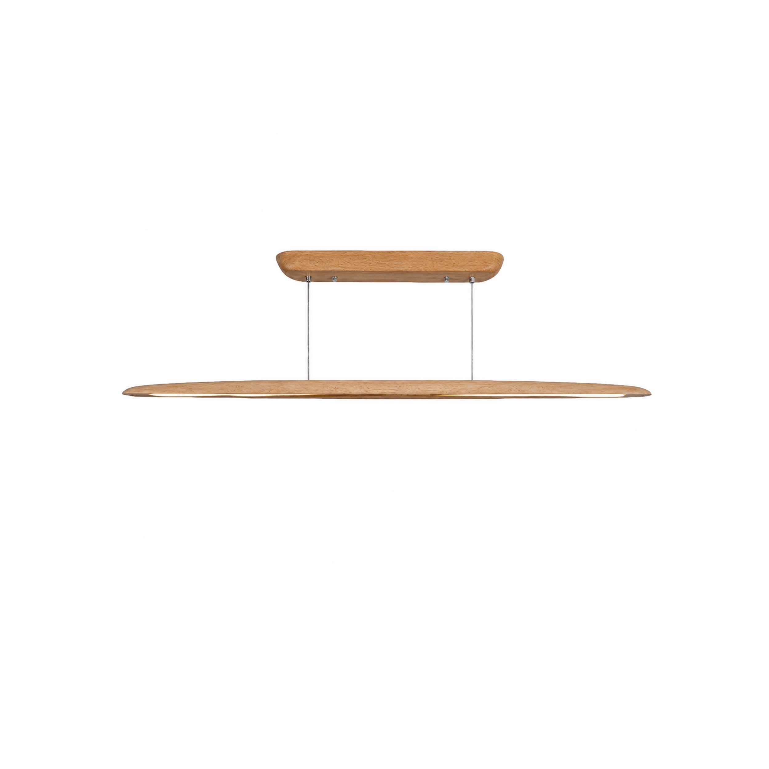VK Light Woody LED függesztett, lekerekített, fa vonalvilágító