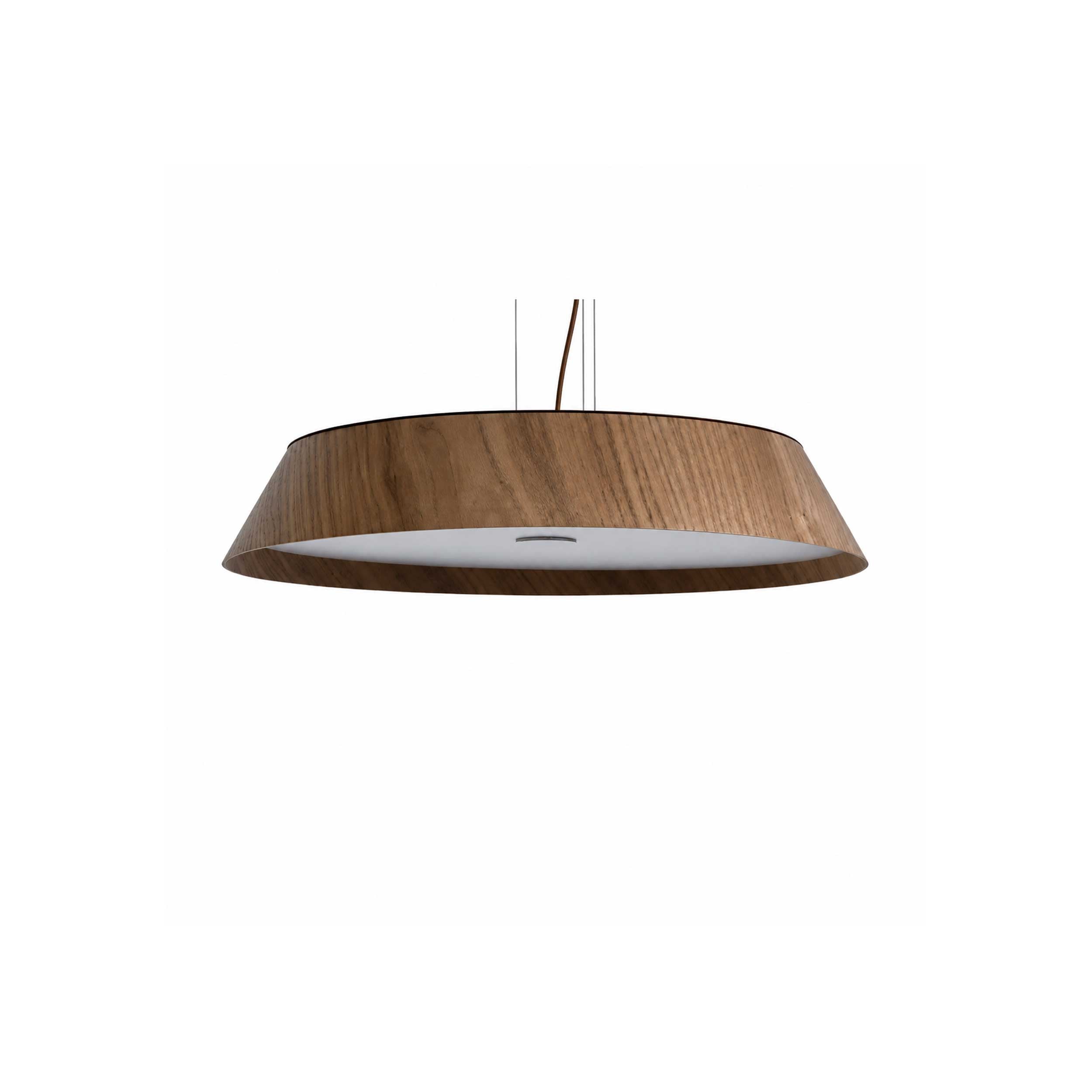 VK Light Woody LED függesztett, kerek, fa lámpa