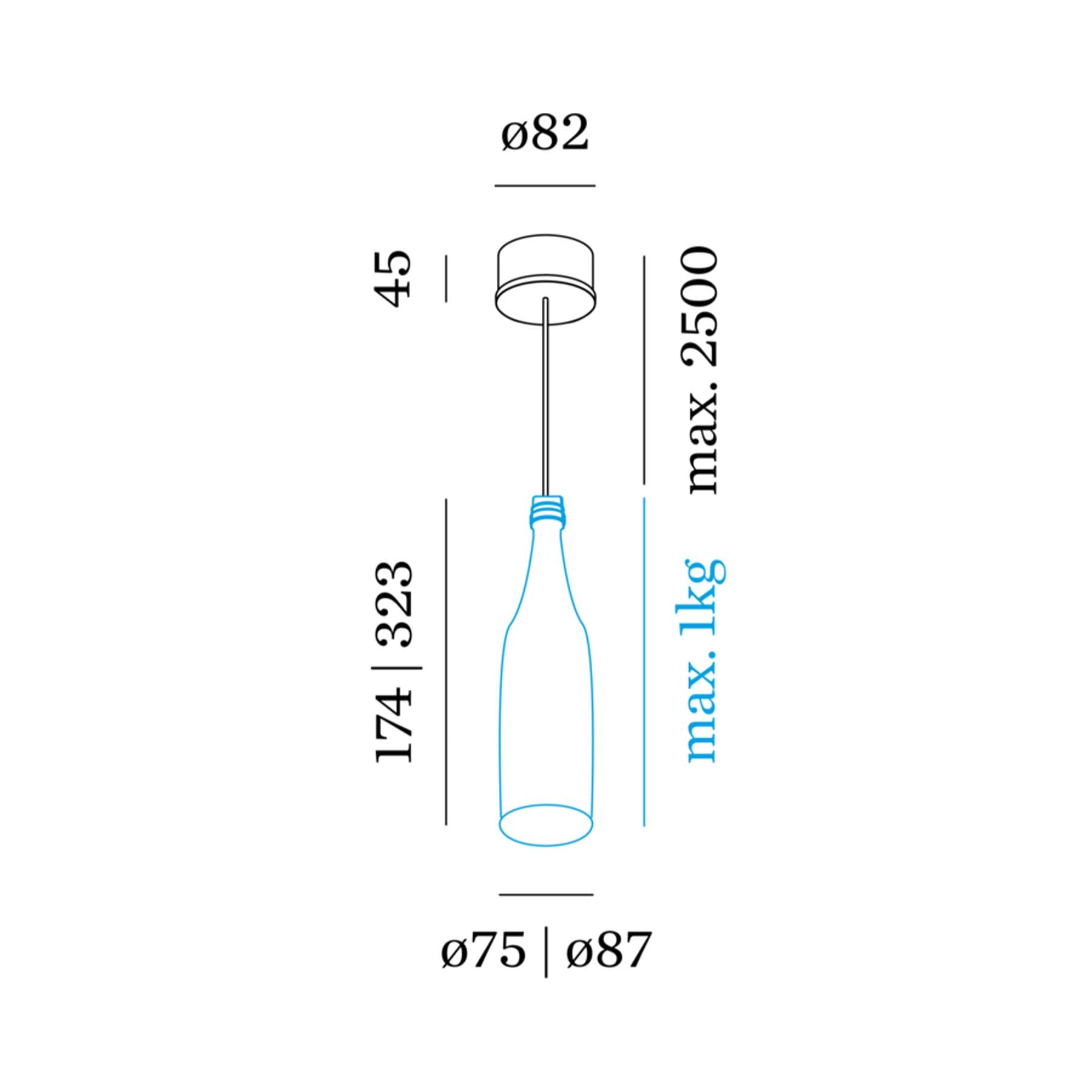 Wever and Ducré Cork závěsné svítidlo