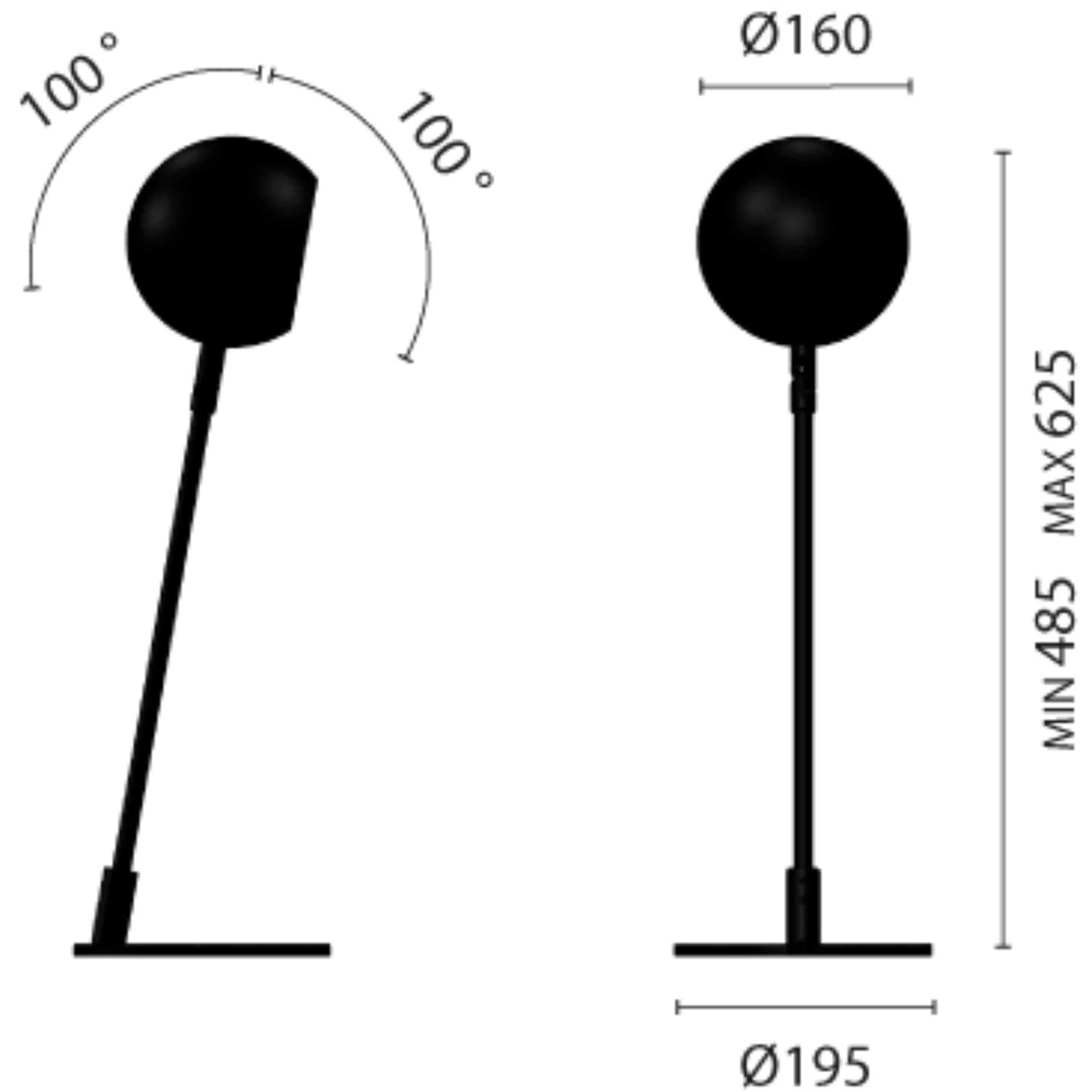 Zava Atrax LED stolní svítidlo