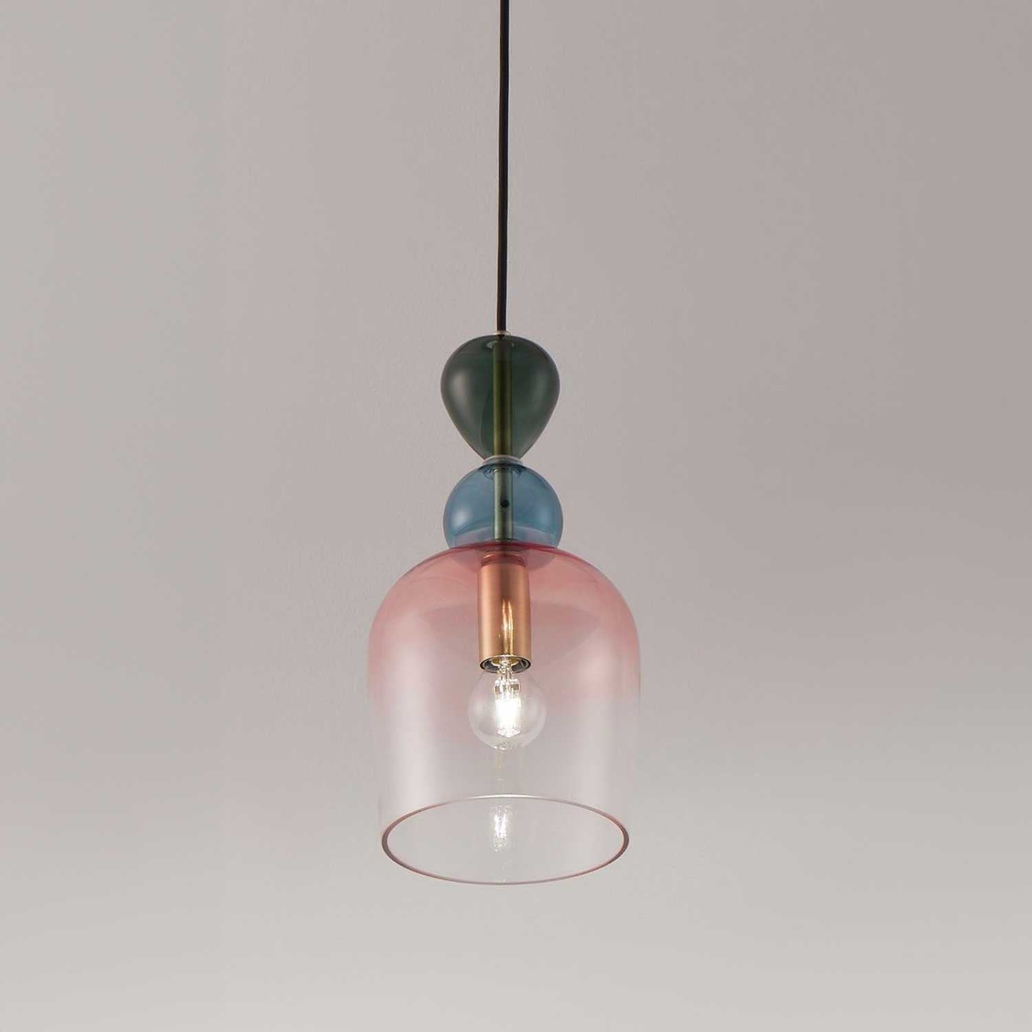 Nova Luce Murano E14 skleněné závěsné svítidlo