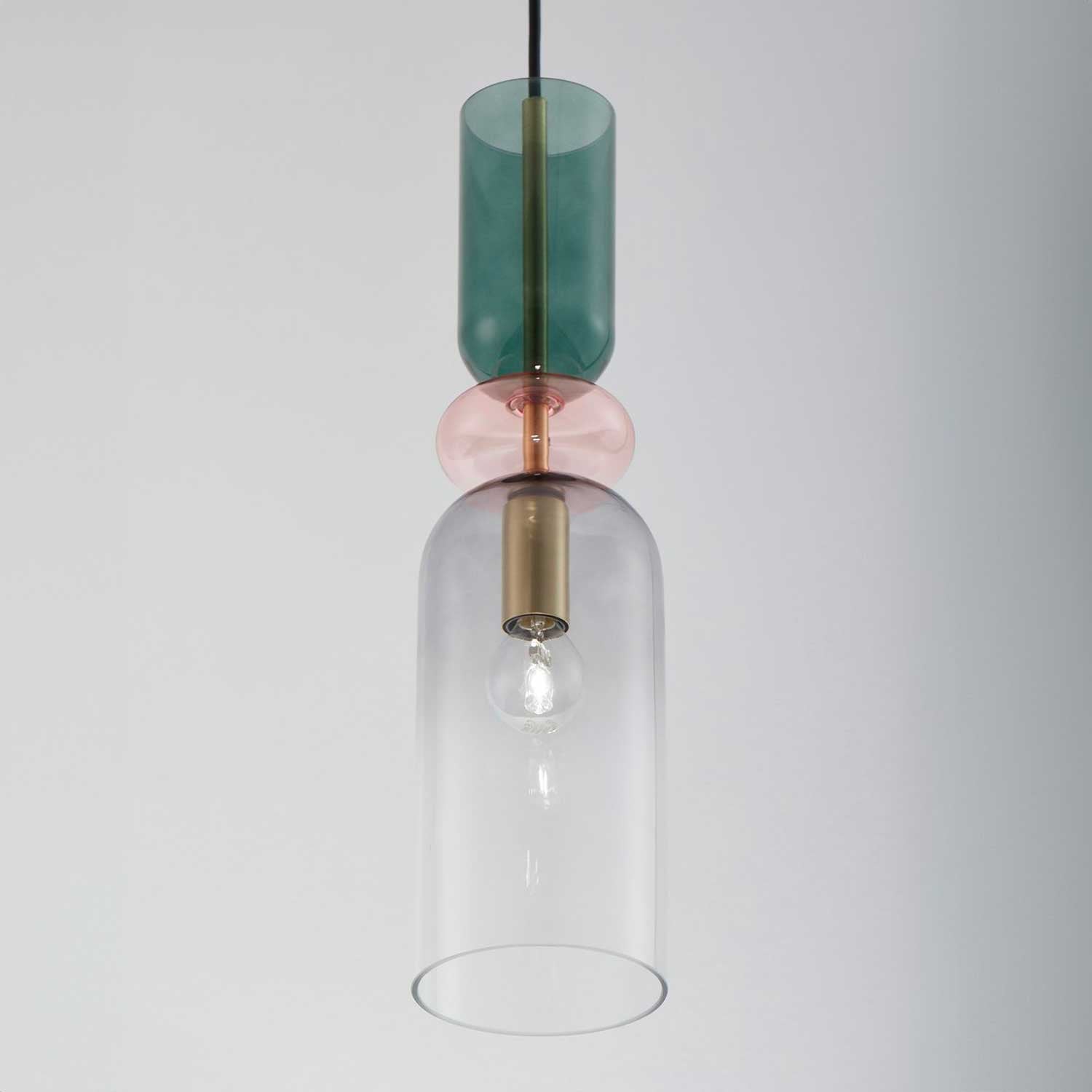 Nova Luce Murano E14 skleněné závěsné svítidlo