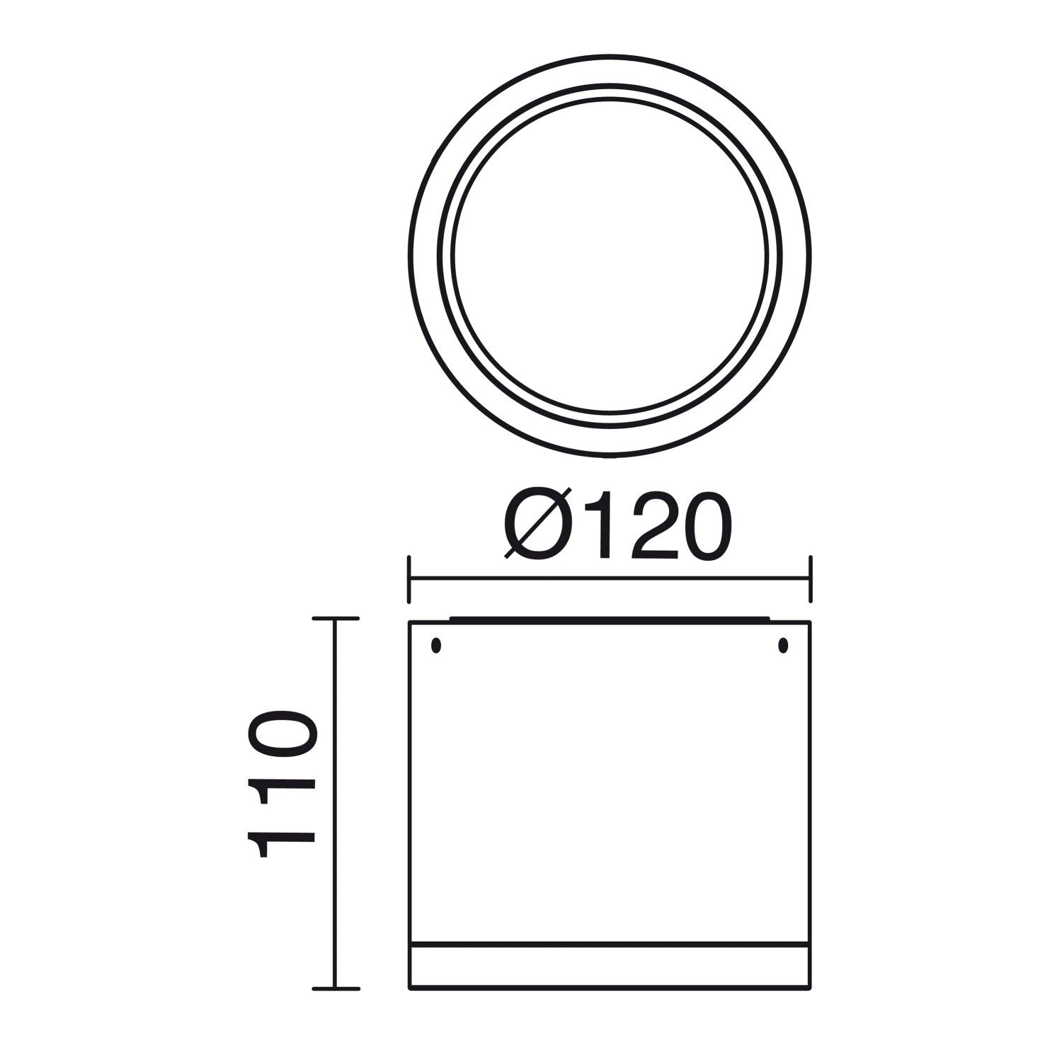 Indeluz Buis LED stropní svítidlo šedé