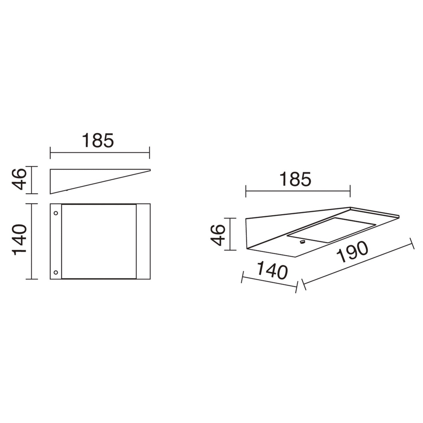 Dopo Como W LED přisazené svítidlo