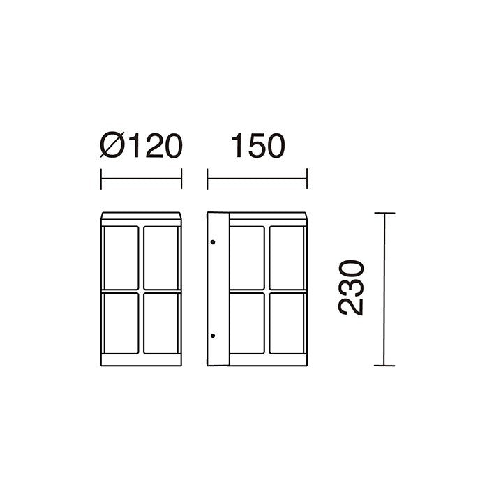 Dopo Lug E27 přisazené svítidlo bílé