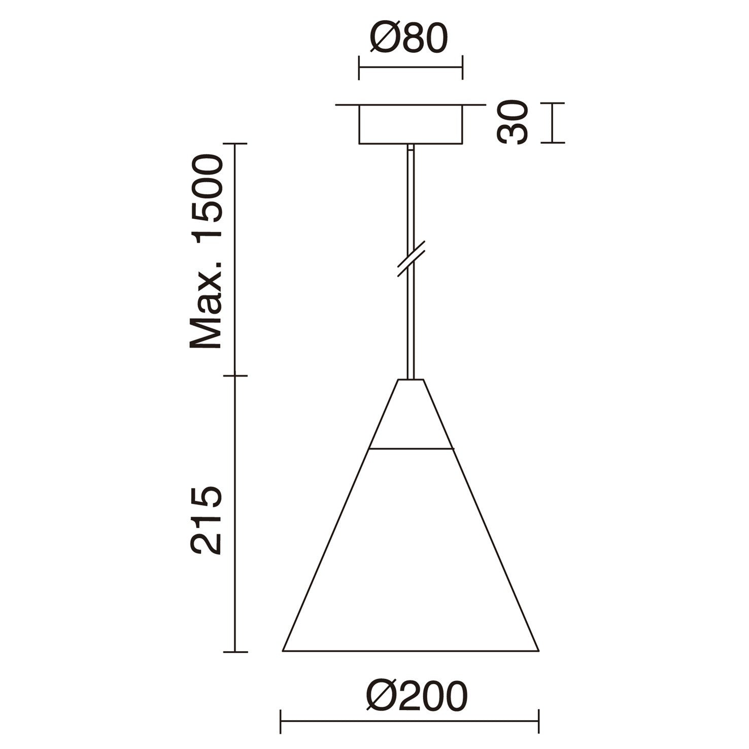 Exo Oda E27 závěsné svítidlo bílé
