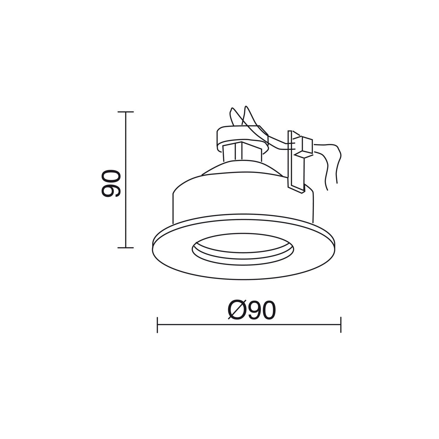 Indeluz Palma GU10 zápustné svítidlo