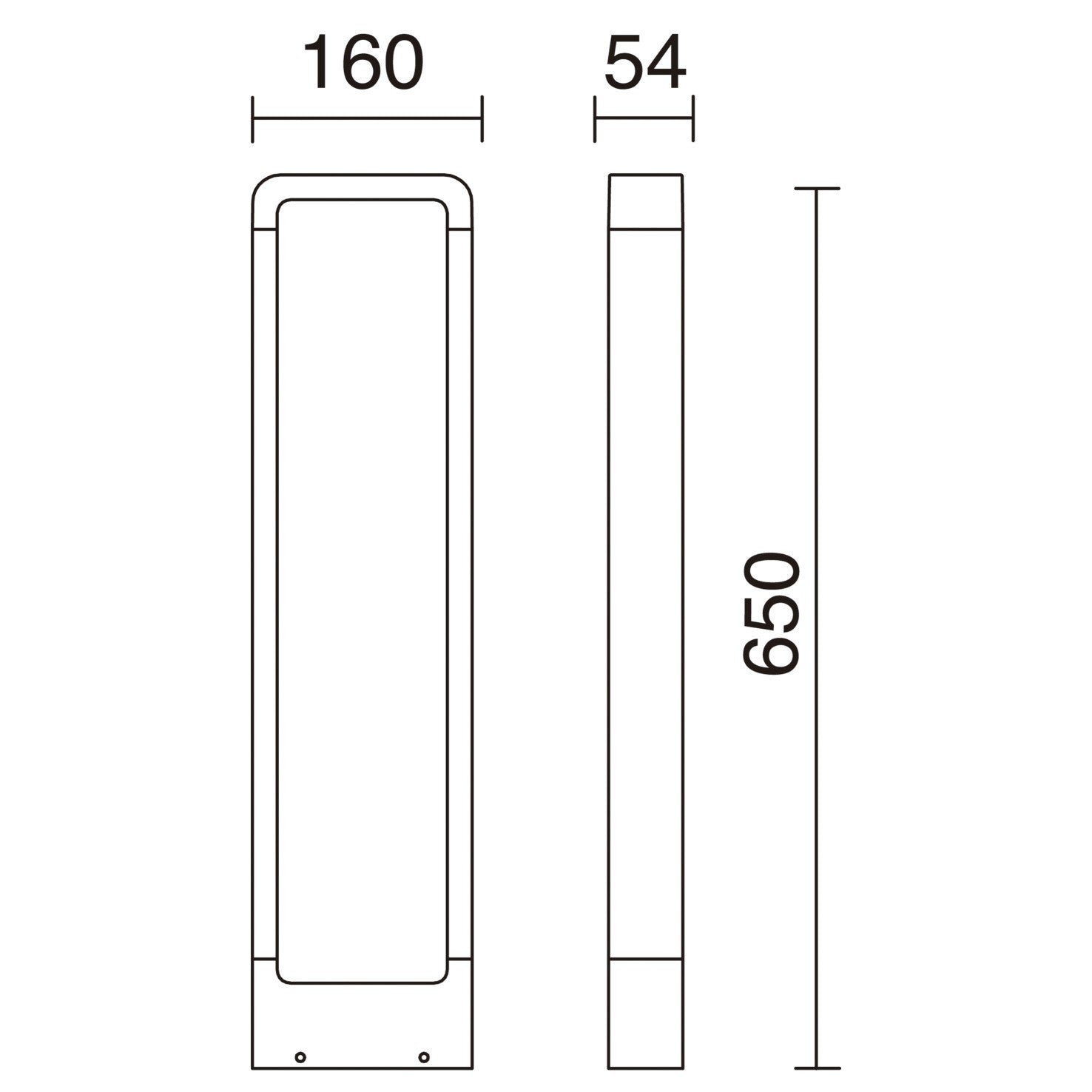 Dopo Sibila LED sloupkové svítidlo bílé