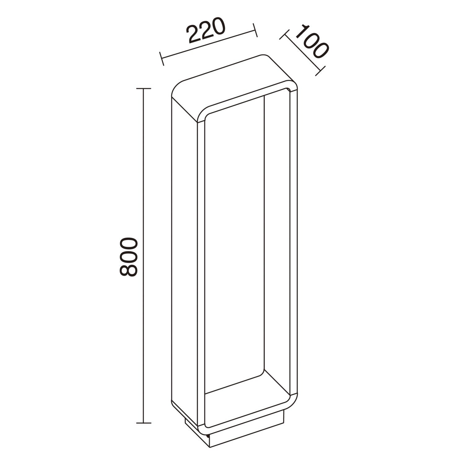 Dopo Sibila LED sloupkové svítidlo antracitové