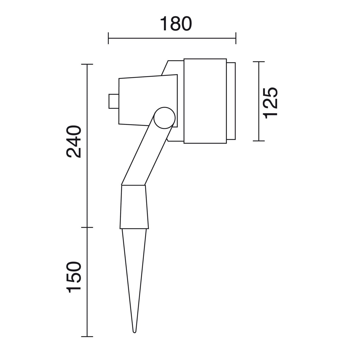 Cristher Spike Spark LED bodové svítidlo bez mřížky