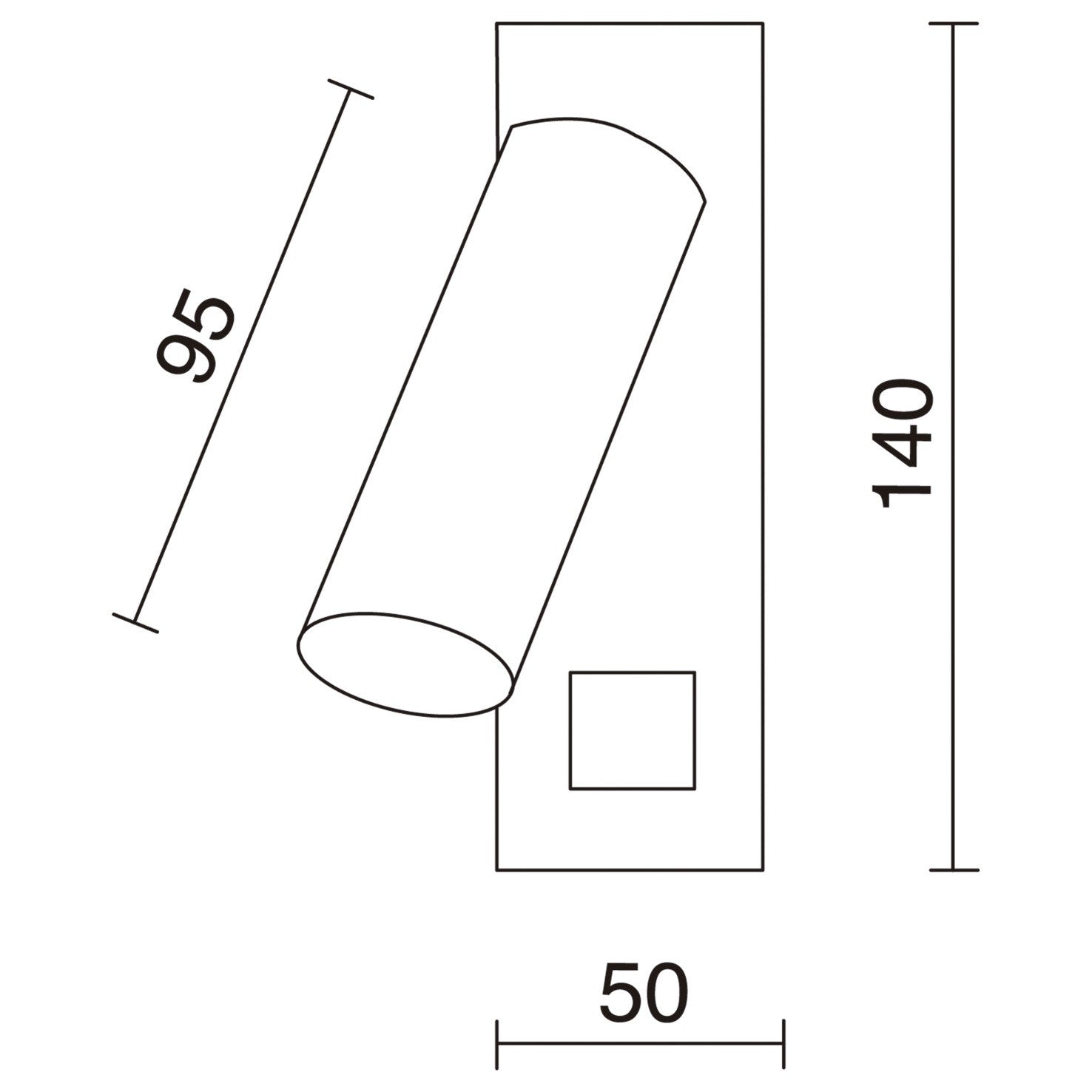 Exo Toscana LED nástěnné svítidlo bílé