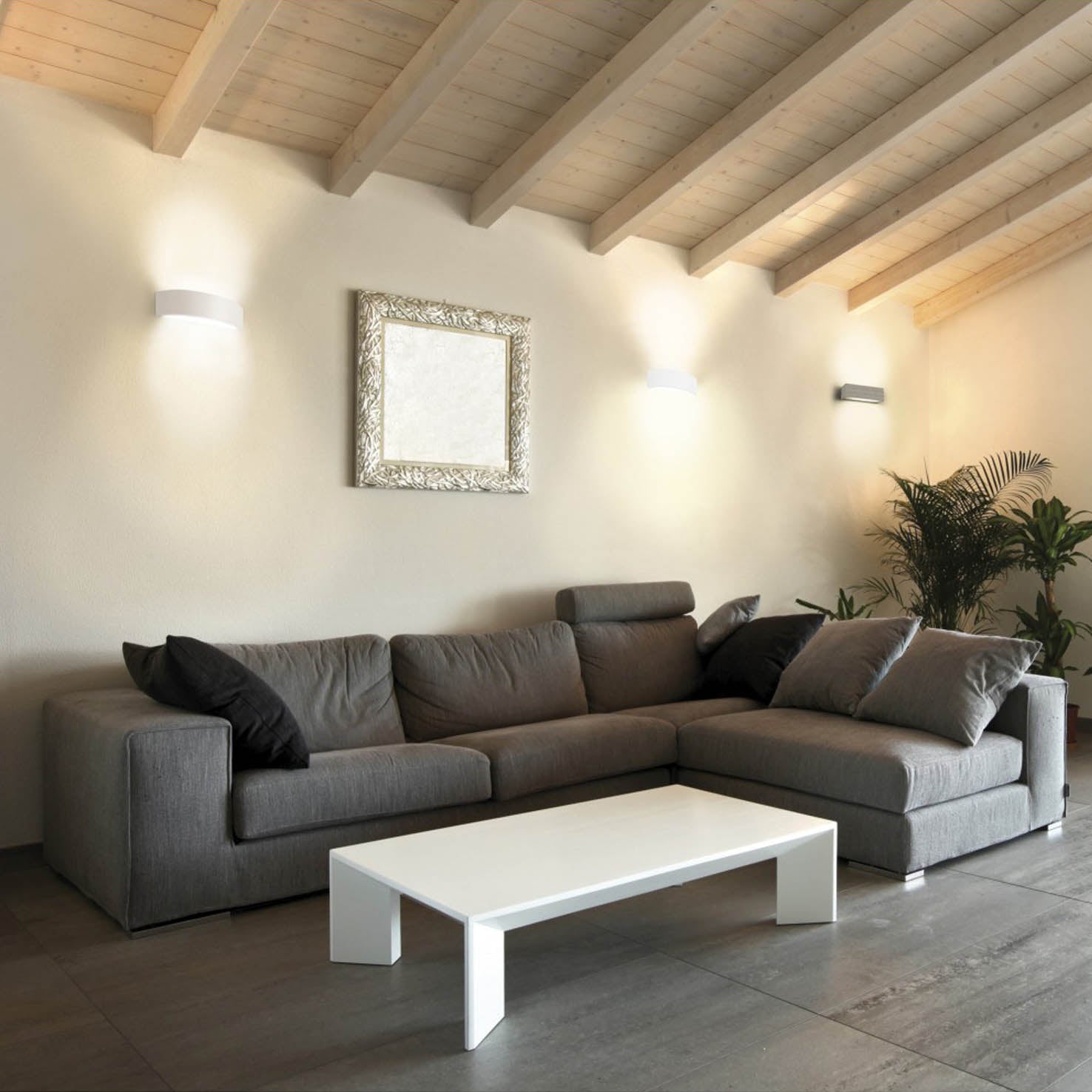 Exo Deneb LED nástěnné svítidlo stříbrné