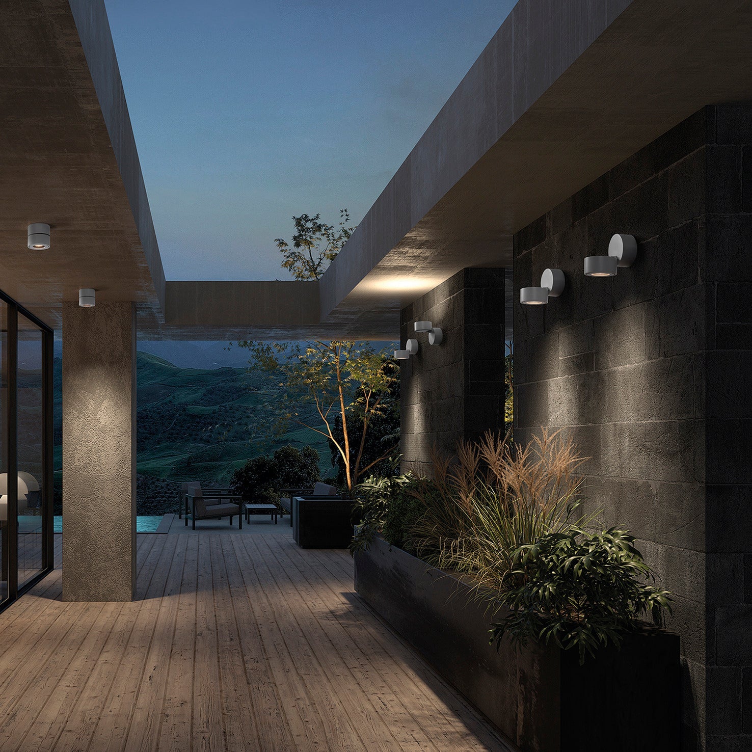 Cristher Spotlight disc LED bodové svítidlo antracitové