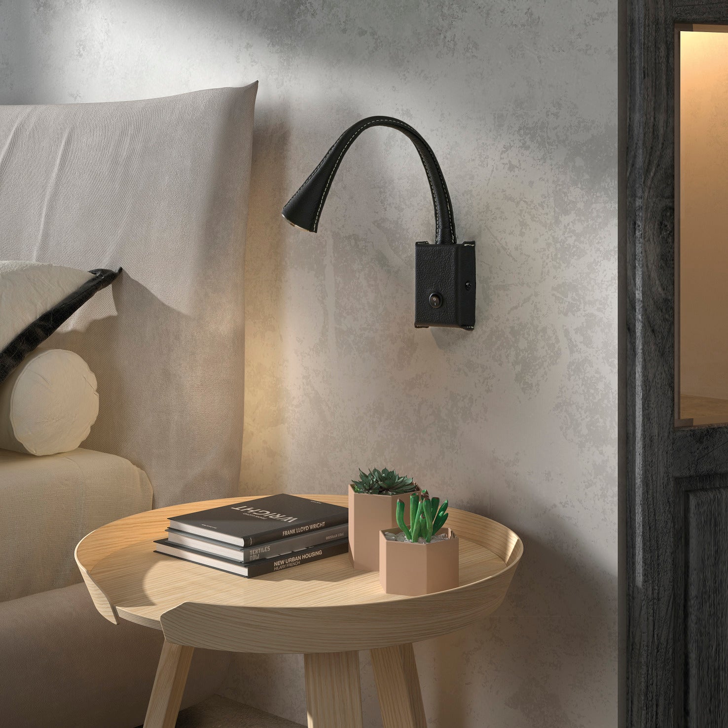 Exo Skin LED nástěnné svítidlo černé