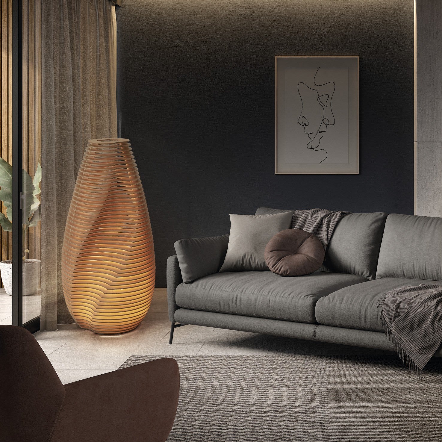 Exo Twist F GX53 stojací svítidlo