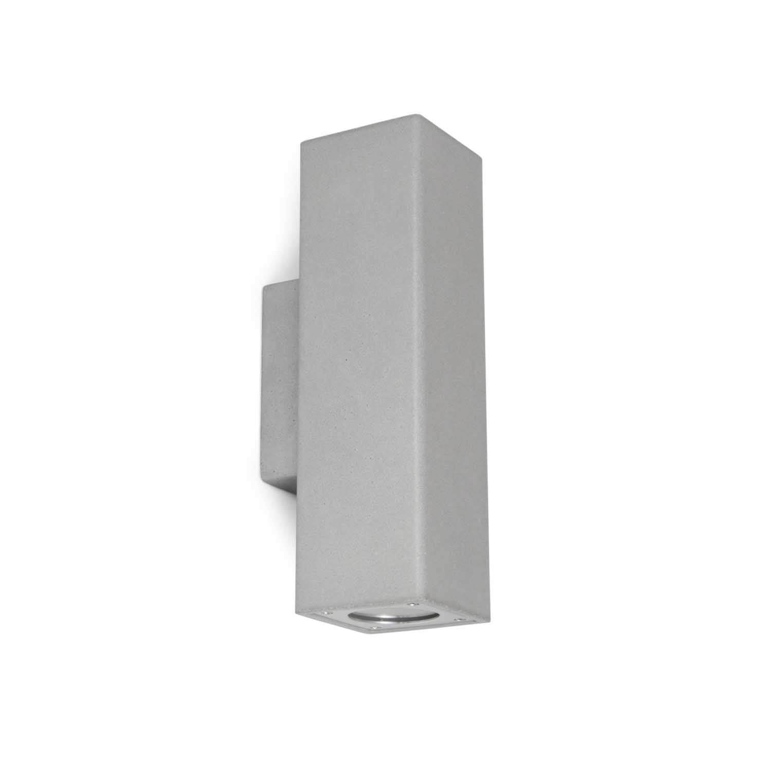 Cristher Stone wall square GU10 přisazené svítidlo šedé