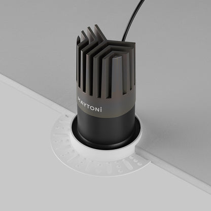 Maytoni Dip LED 50° süllyesztett kör alakú lámpa, fekete