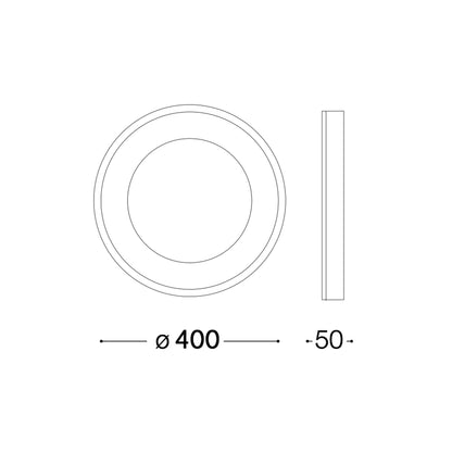 Ideal lux Planet LED přisazené kruhové svítidlo