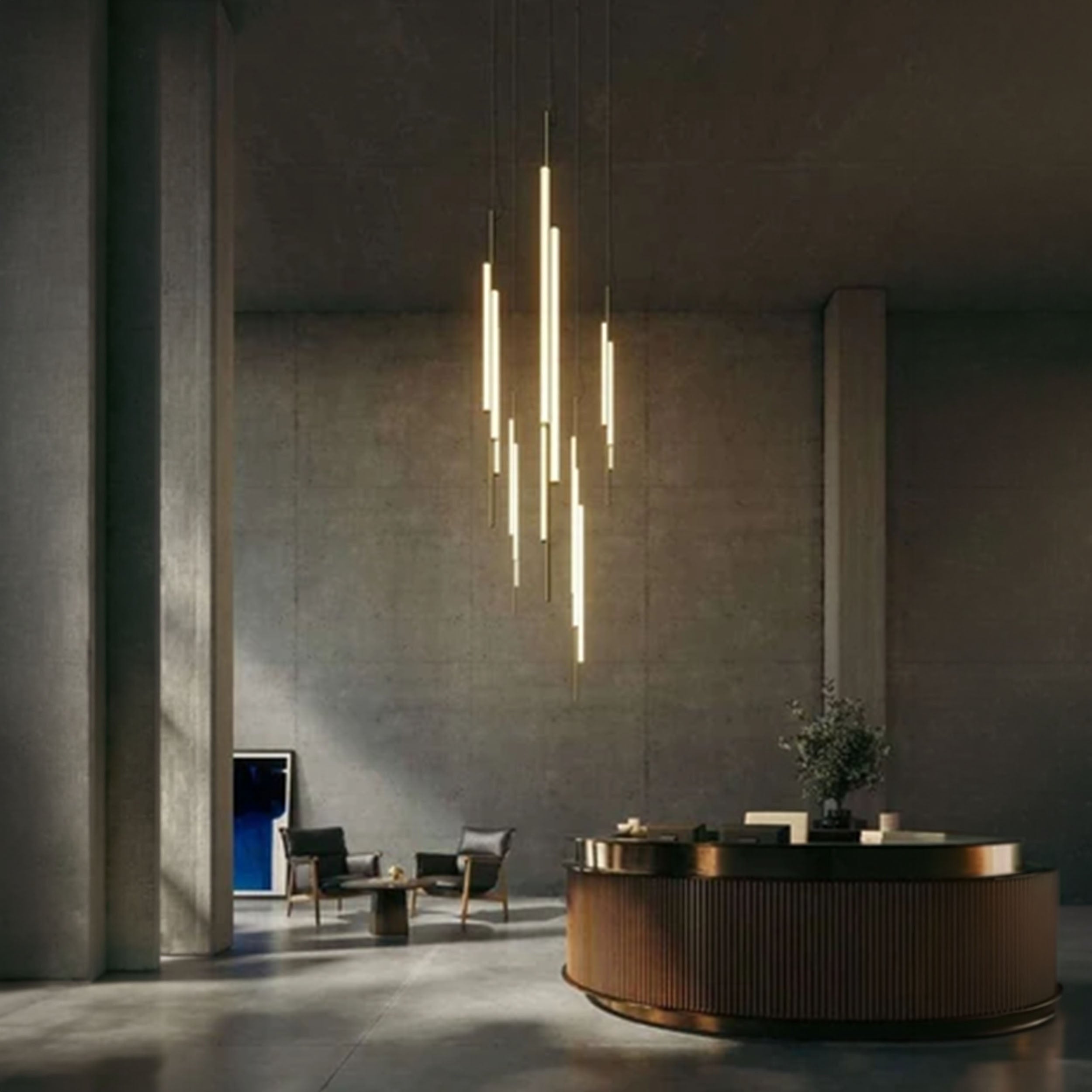 Marset Ambrosia V3 LED fekete, beépíthető függesztett függőleges lámpa
