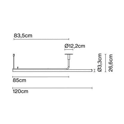 Marset Ambrosia Pro LED RSC 120/180 függesztett lineáris lámpa