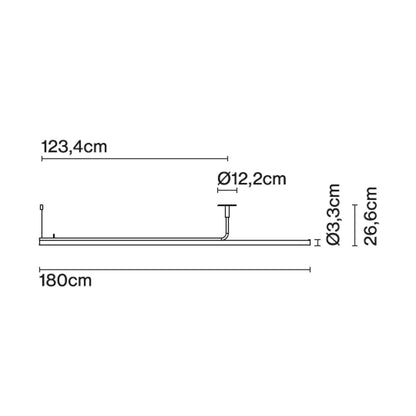 Marset Ambrosia Pro LED RSC 120/180 függesztett lineáris lámpa