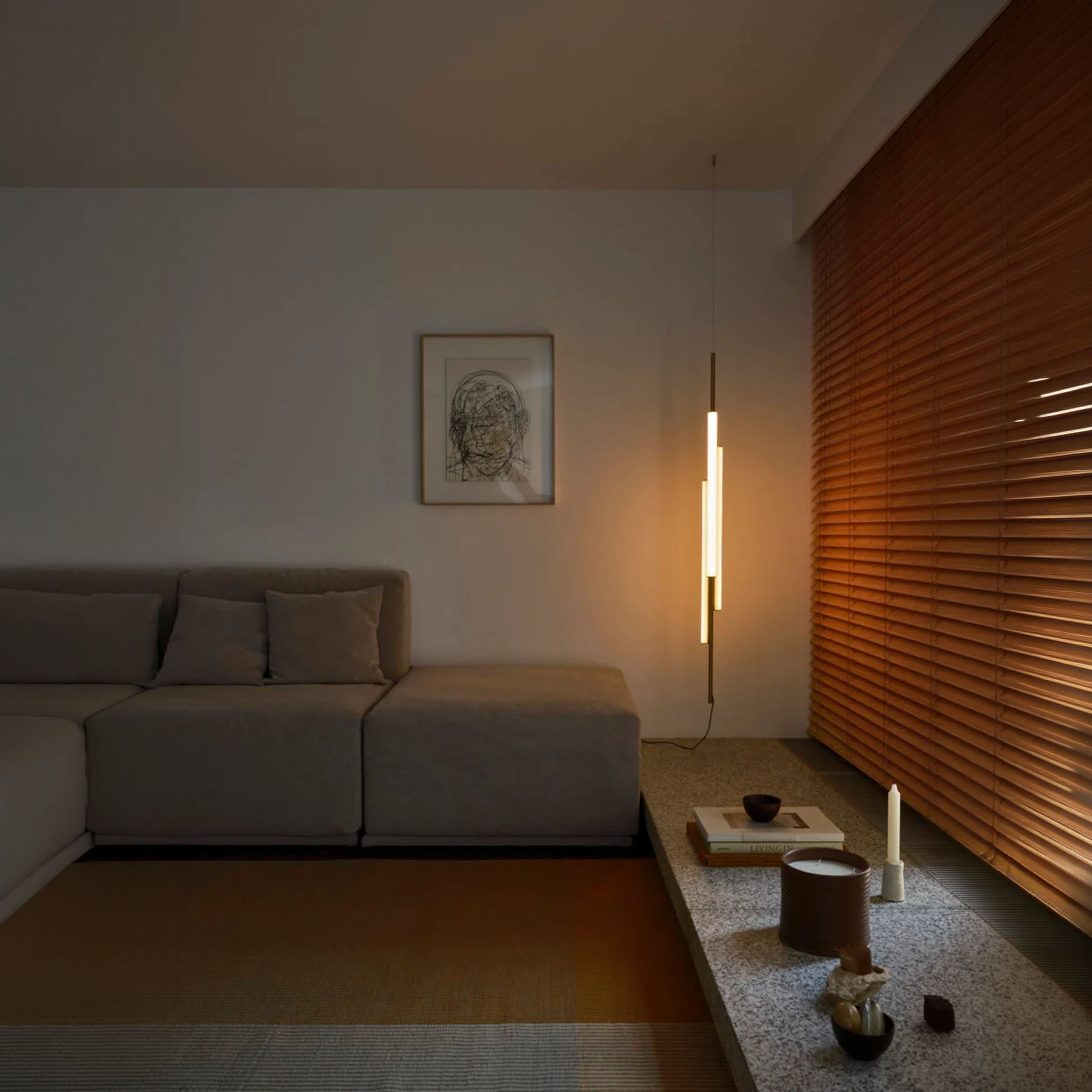 Marset Ambrosia V3 LED Plug in függesztett, függőleges lámpa