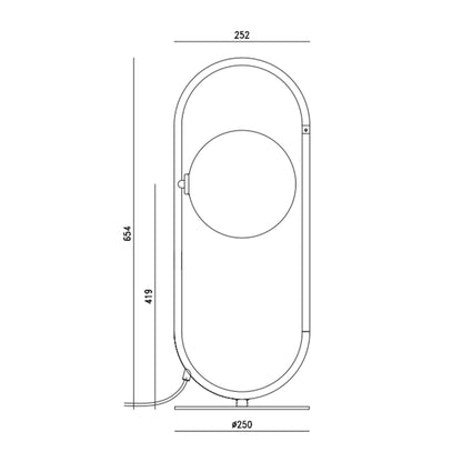 Aromas Abbacus G9 stolní svítidlo