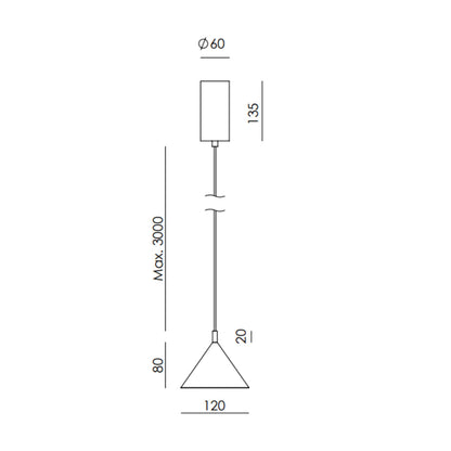 Aromas Anza LED mramorové závěsné svítidlo
