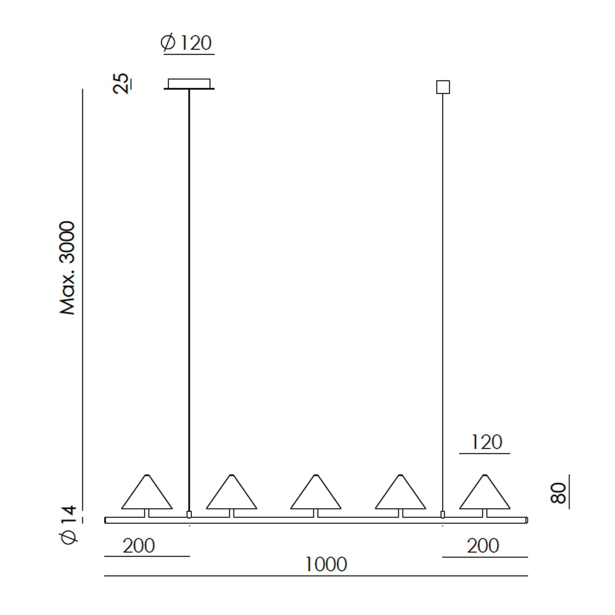 Aromas Anza LED mramorové závěsné svítidlo lustr