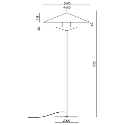 Aromas Gehit LED stojací svítidlo
