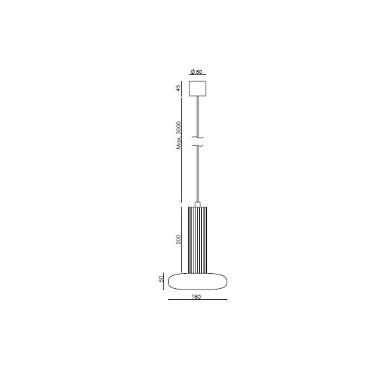 Aromas Hulo GU10 függesztett lámpa