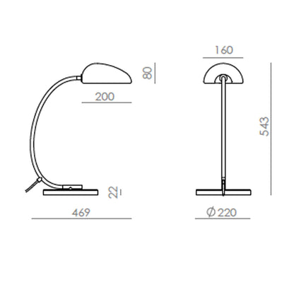 Aromas Kezo G9 stolní svítidlo