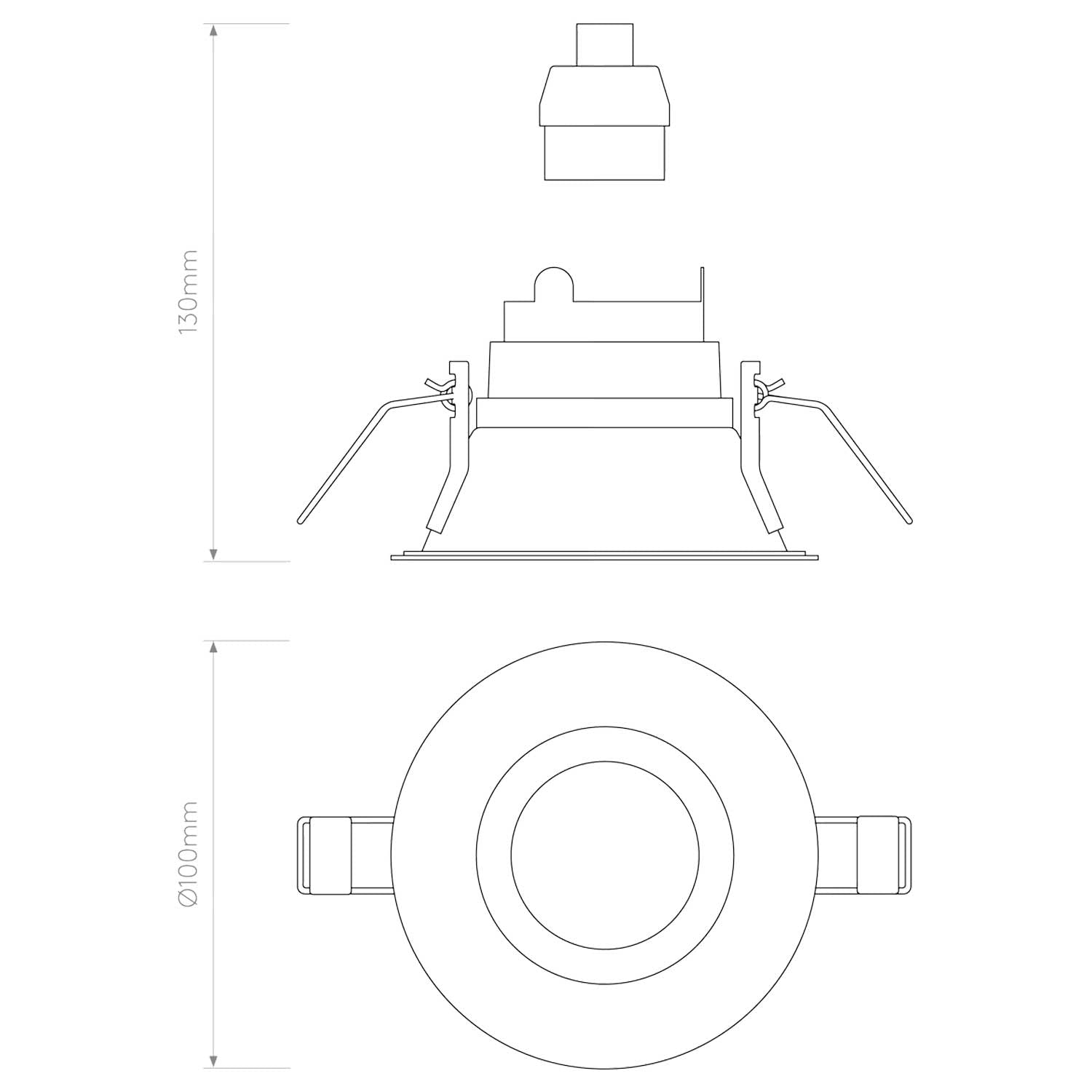 Astro Minima Slimline fixní požárně odolné svítidlo IP65