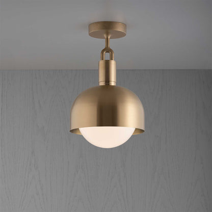 Buster & Punch Forked Globe Shade E27 stropní opálové svítidlo