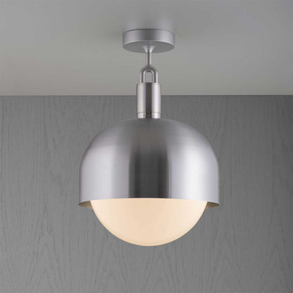 Buster & Punch Forked Globe Shade E27 stropní opálové svítidlo