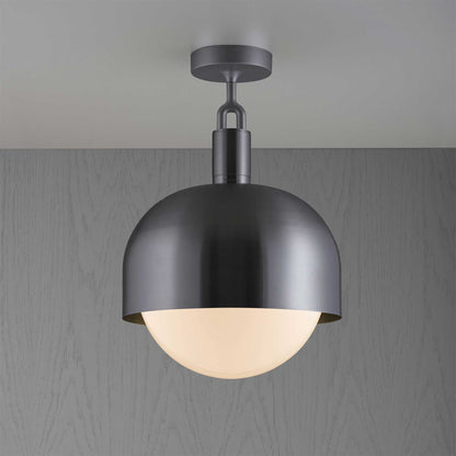 Buster & Punch Forked Globe Shade E27 stropní opálové svítidlo