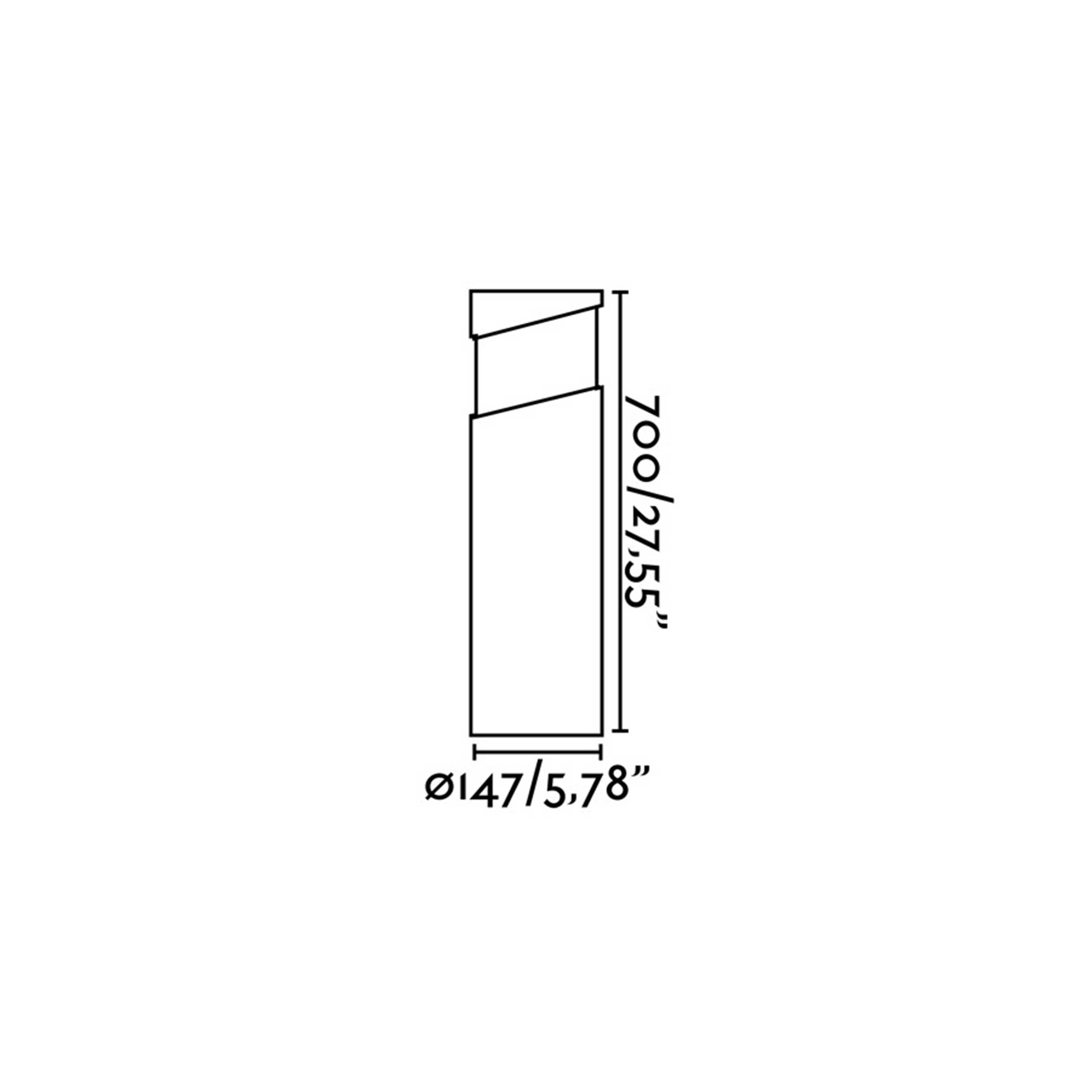 Faro Block E27 IP65 IP65 oszlopos kültéri lámpatest