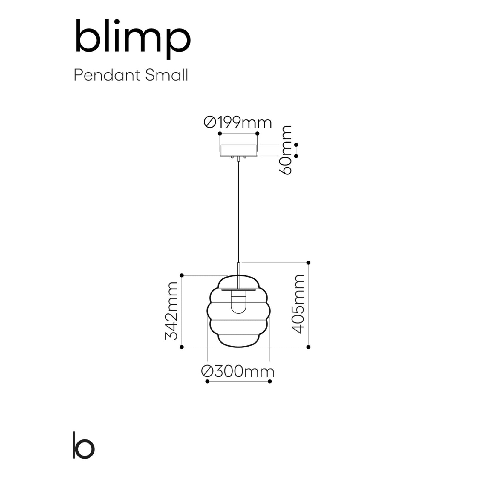 Bomma Blimp LED skleněné závěsné svítidlo