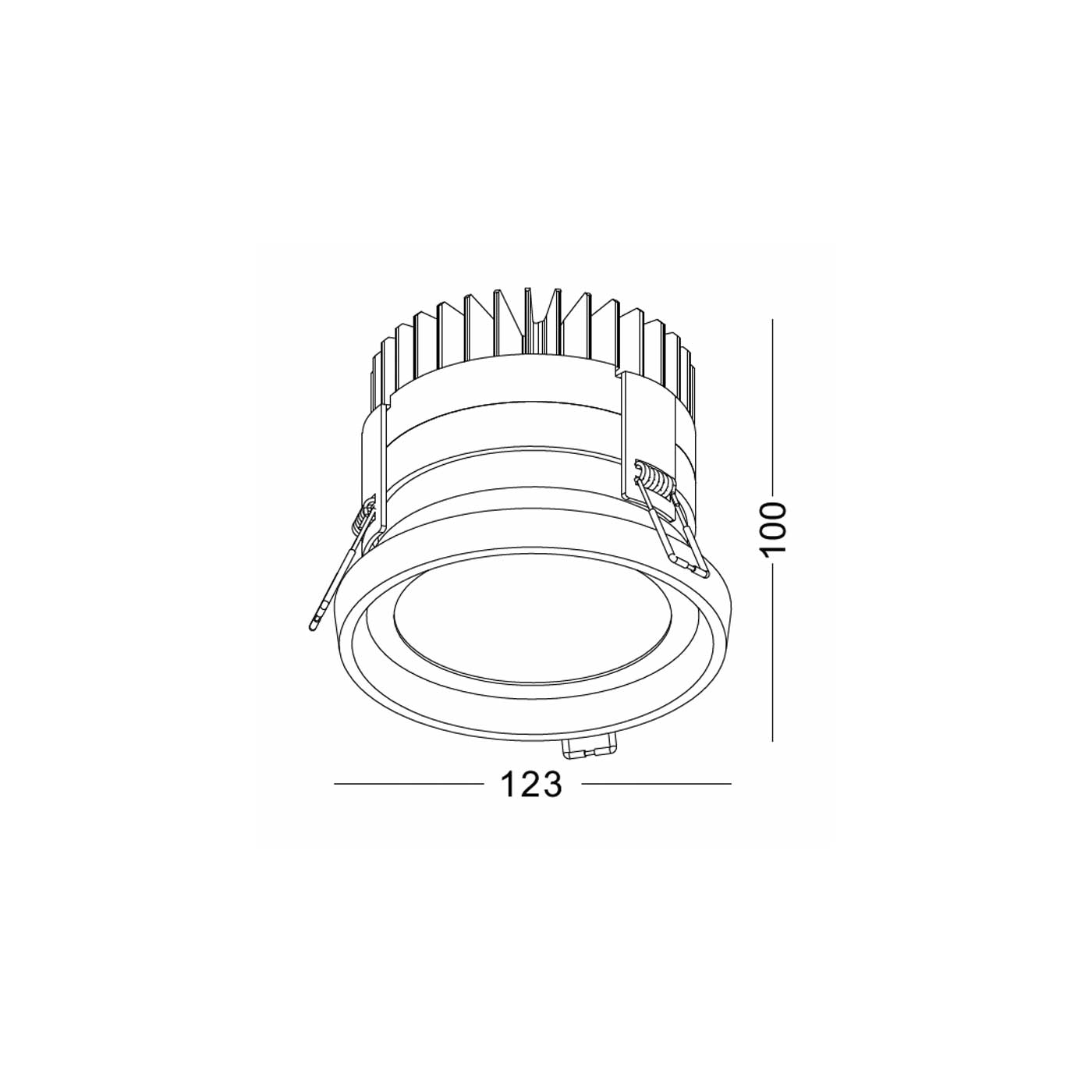 Otto Round LED zápustné venkovní svítidlo IP65 Ra>90