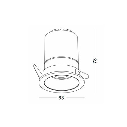 Spotlight LED zápustné kulaté svítidlo Ra90