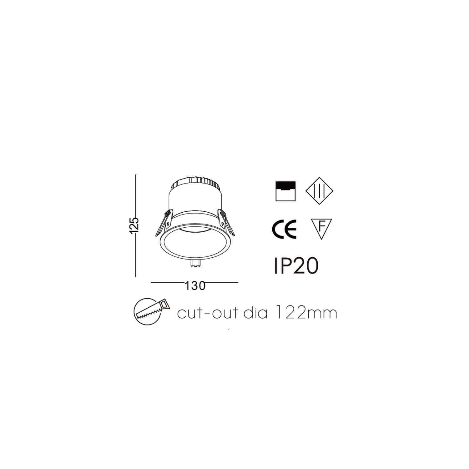 Downlight Deep LED zápustné svítidlo Ra>95