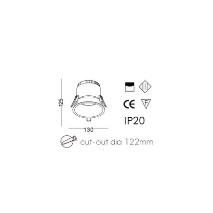 Downlight Deep LED zápustné svítidlo Ra>95