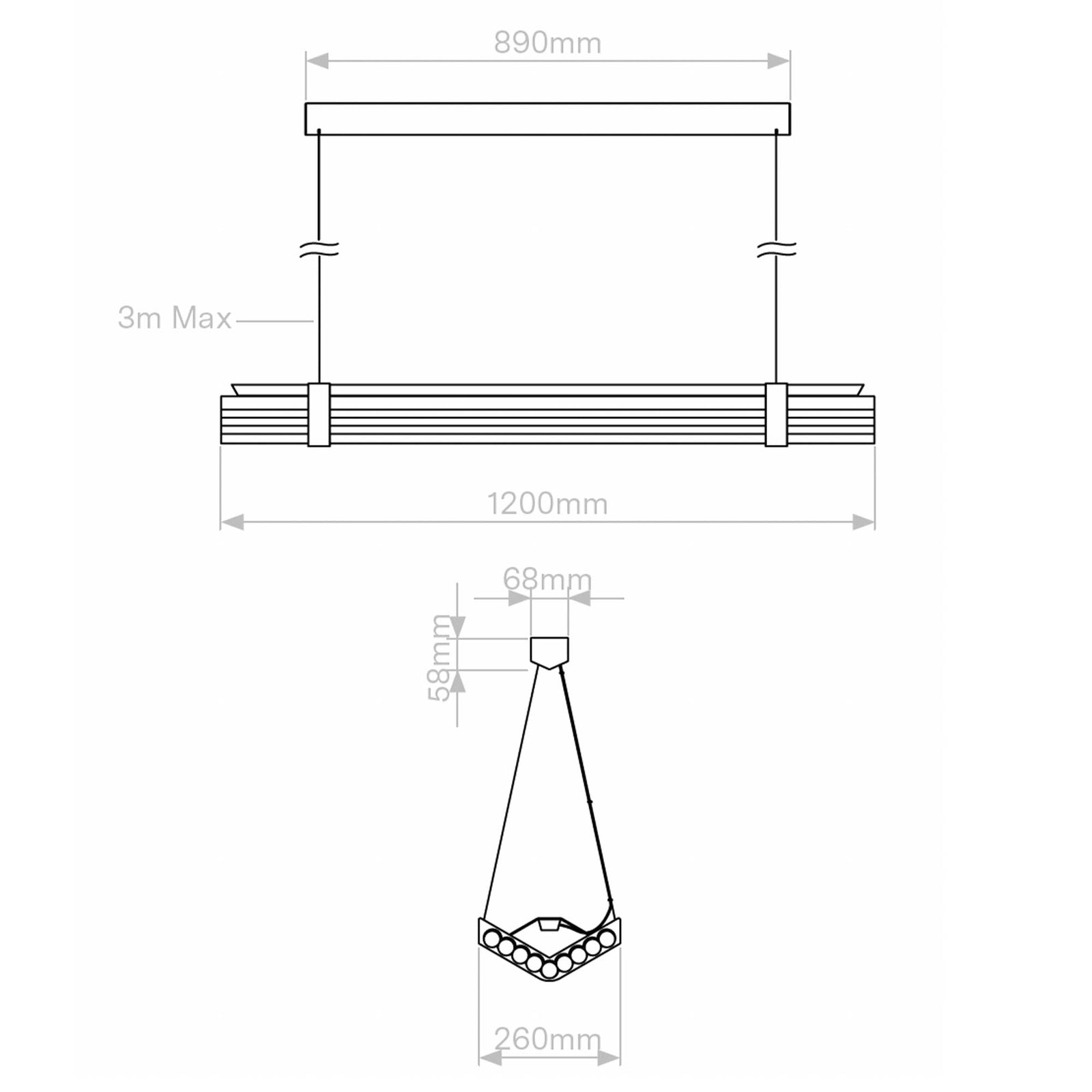 DCW éditions Seagull LED-es függőlámpa
