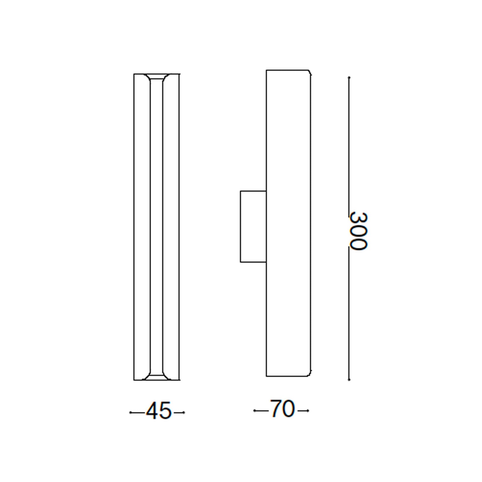 Ideal lux Dorica LED fali lámpa