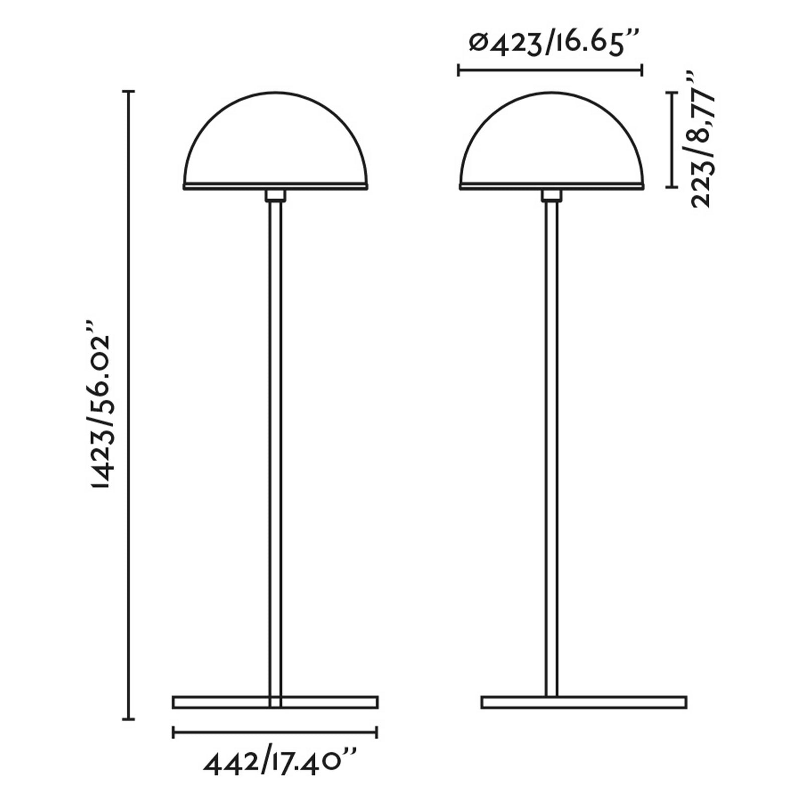 Faro Dome E27 állólámpa