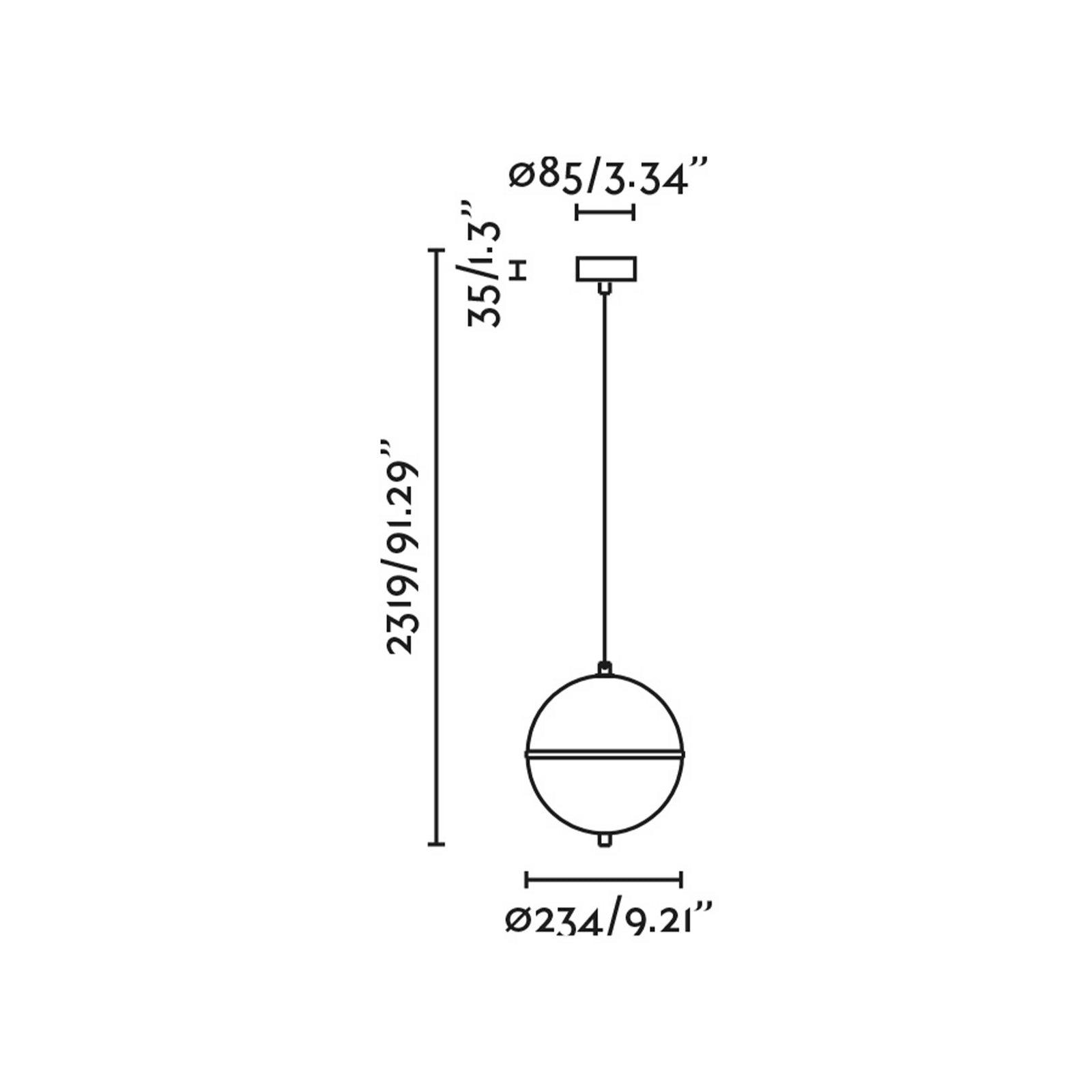 Faro Dome függesztett lámpatest