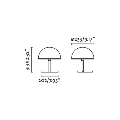 Faro Dome S E27 asztali lámpa
